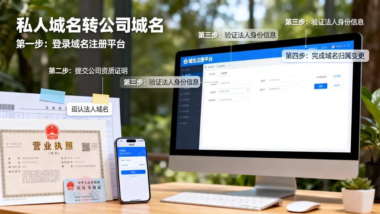 私人域名转公司域名怎么操作,流程复杂吗? 私人域名转公司域名怎么操作,流程复杂吗?
