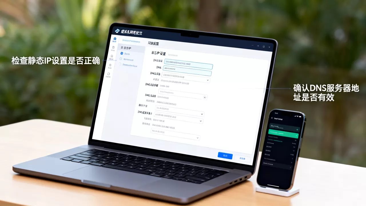 虚拟机配置静态IP后无法联网?,怎么排查DNS设置? 虚拟机配置静态IP后无法联网?,怎么排查DNS设置?
