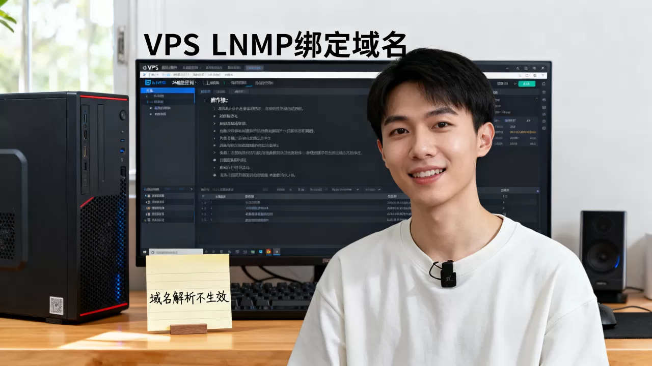 VPS LNMP怎么绑定域名?,域名解析不生效怎么办? VPS LNMP怎么绑定域名?,域名解析不生效怎么办?
