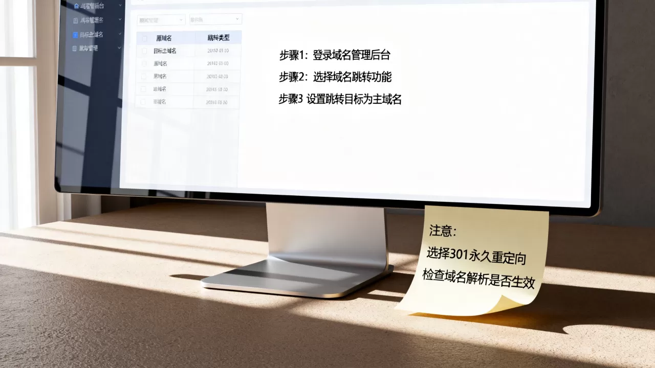 如何将域名跳转到主域名?,域名跳转设置注意事项有哪些 如何将域名跳转到主域名?,域名跳转设置注意事项有哪些