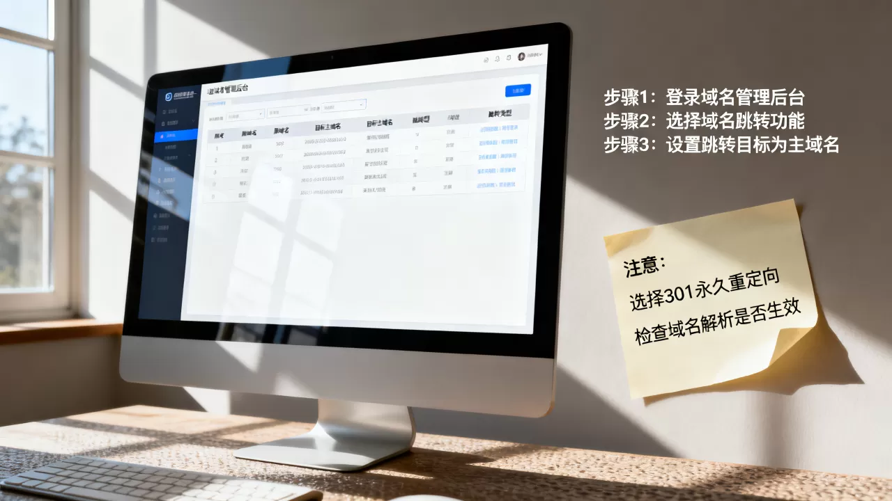 如何将域名跳转到主域名?,域名跳转设置注意事项有哪些 如何将域名跳转到主域名?,域名跳转设置注意事项有哪些