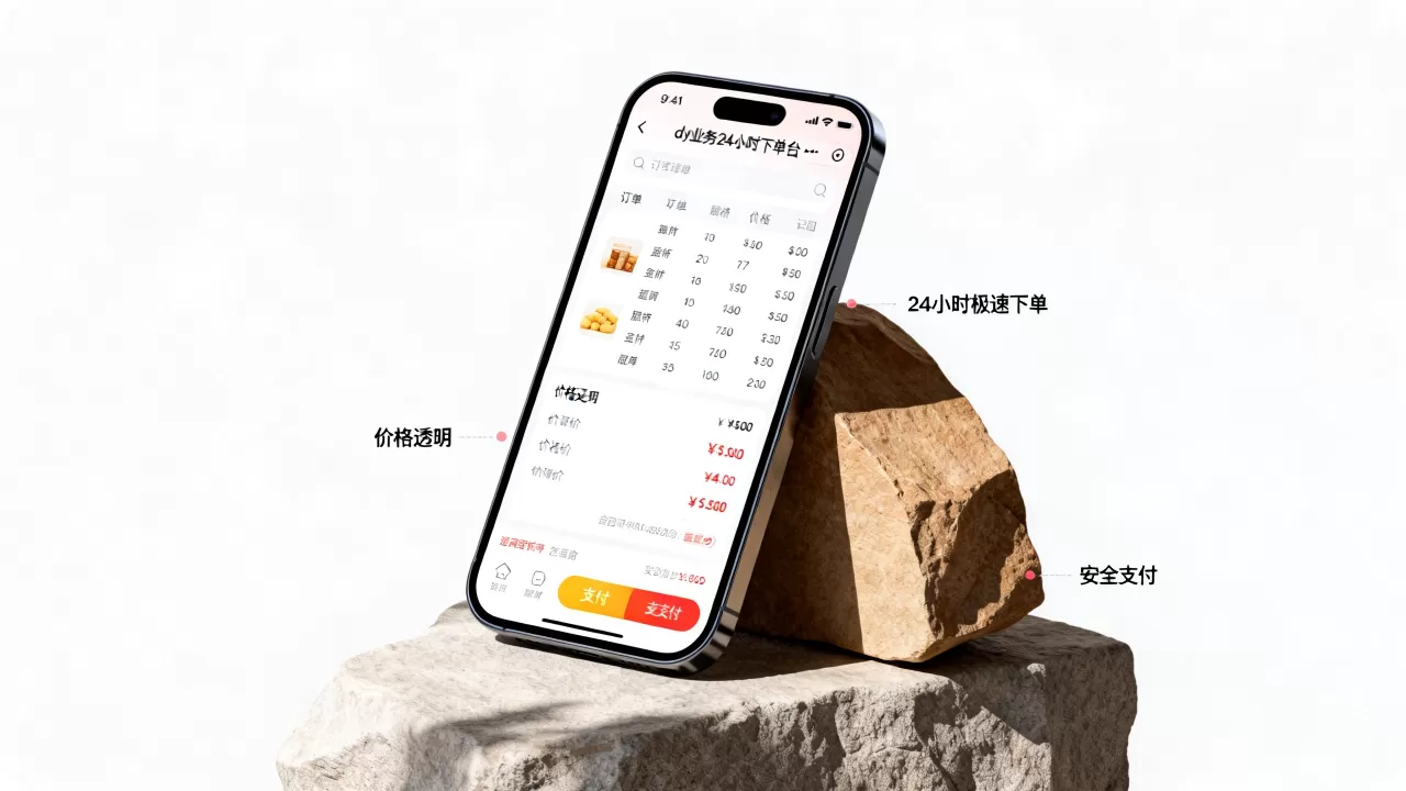 dy业务24小时下单平台真的便宜吗,哪个平台最靠谱? dy业务24小时下单平台真的便宜吗,哪个平台最靠谱?