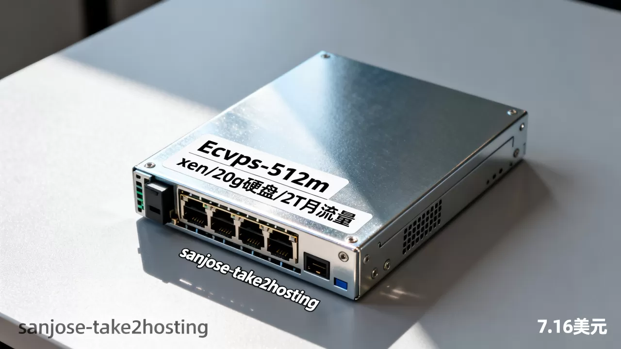 Ecvps-512m xen/20g硬盘/2T月流量/sanjose-take2hosting/7.16美元 Ecvps-512m xen/20g硬盘/2T月流量/sanjose-take2hosting/7.16美元
