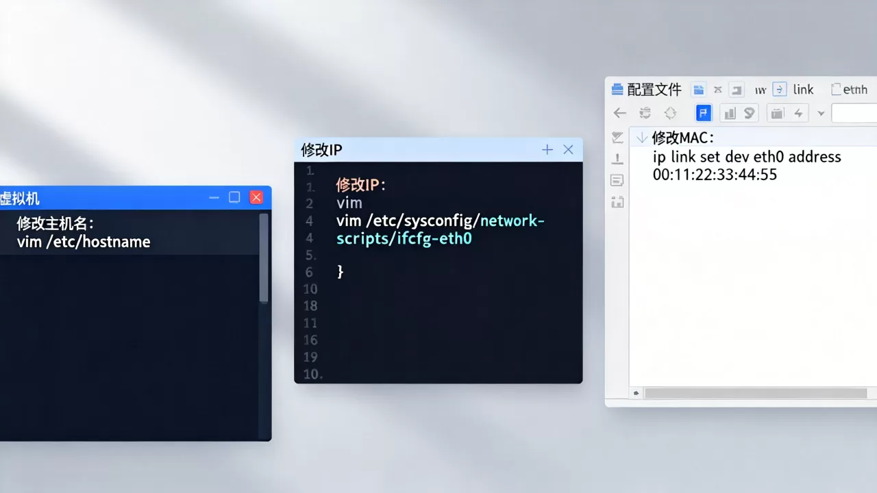 虚拟机克隆后如何改主机名IP和MAC?,具体步骤有哪些? 虚拟机克隆后如何改主机名IP和MAC?,具体步骤有哪些?