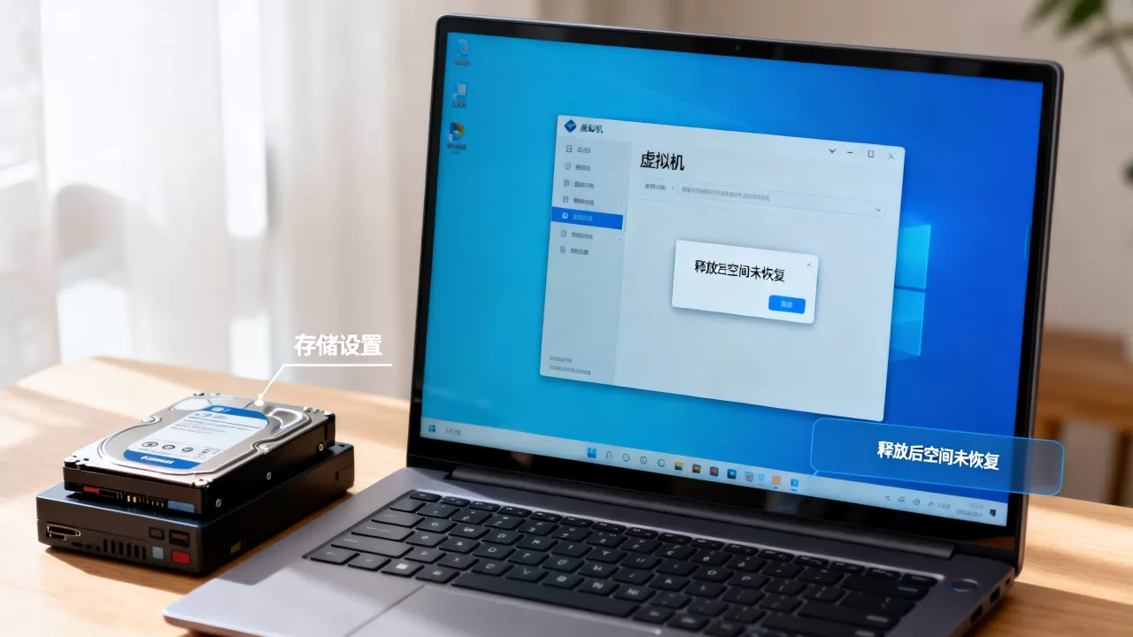 虚拟机释放硬盘后空间未恢复怎么办? 虚拟机释放硬盘后空间未恢复怎么办?