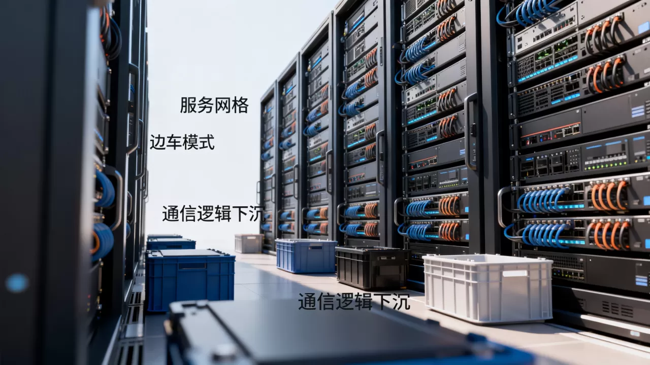 服务网格如何把通信逻辑下沉到边车?,边车模式是什么? 服务网格如何把通信逻辑下沉到边车?,边车模式是什么?