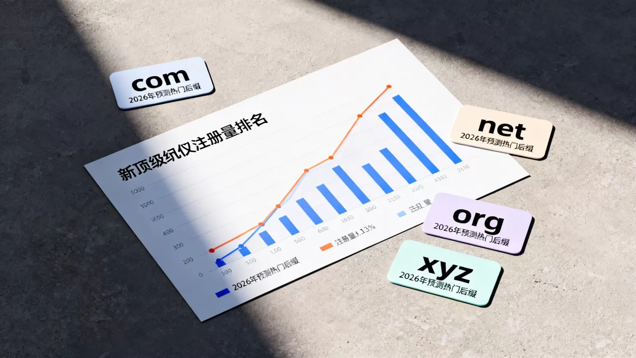 新顶级域名注册量排名有何变化,2026年哪个后缀好? 新顶级域名注册量排名有何变化,2026年哪个后缀好?