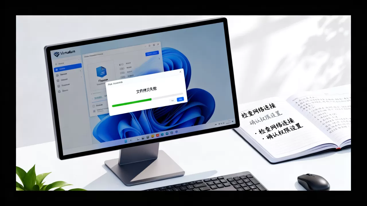 虚拟机文件拷贝失败如何解决,是什么原因导致? 虚拟机文件拷贝失败如何解决,是什么原因导致?