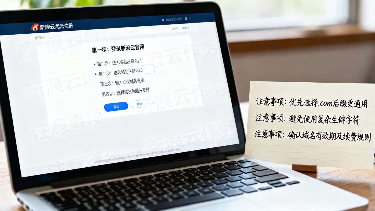 新浪云购买域名步骤是什么?,新手入门有哪些注意事项? 新浪云购买域名步骤是什么?,新手入门有哪些注意事项?
