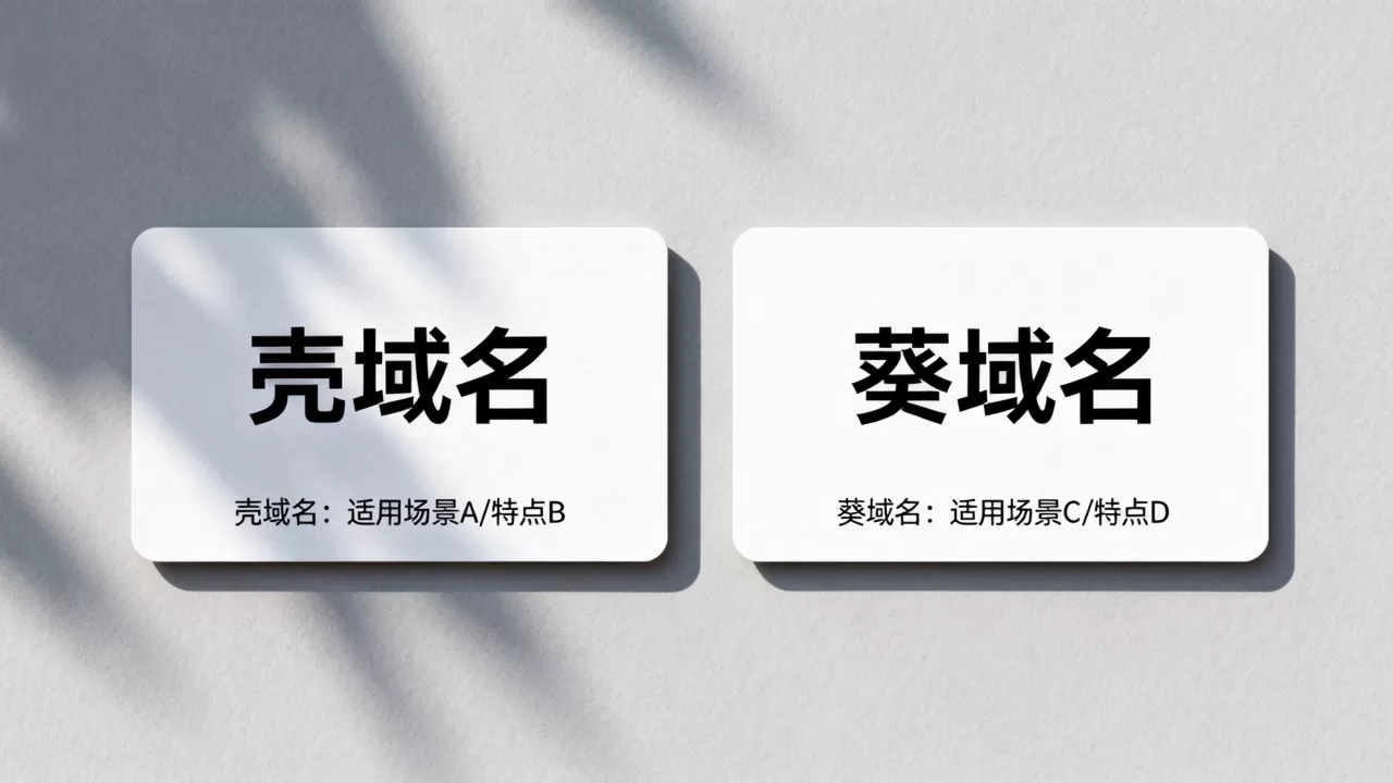 壳域名和葵域名到底有何区别,怎么选更合适 壳域名和葵域名到底有何区别,怎么选更合适