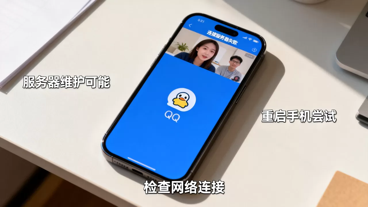 手机QQ视频连接服务器失败怎么办,原因是什么 手机QQ视频连接服务器失败怎么办,原因是什么