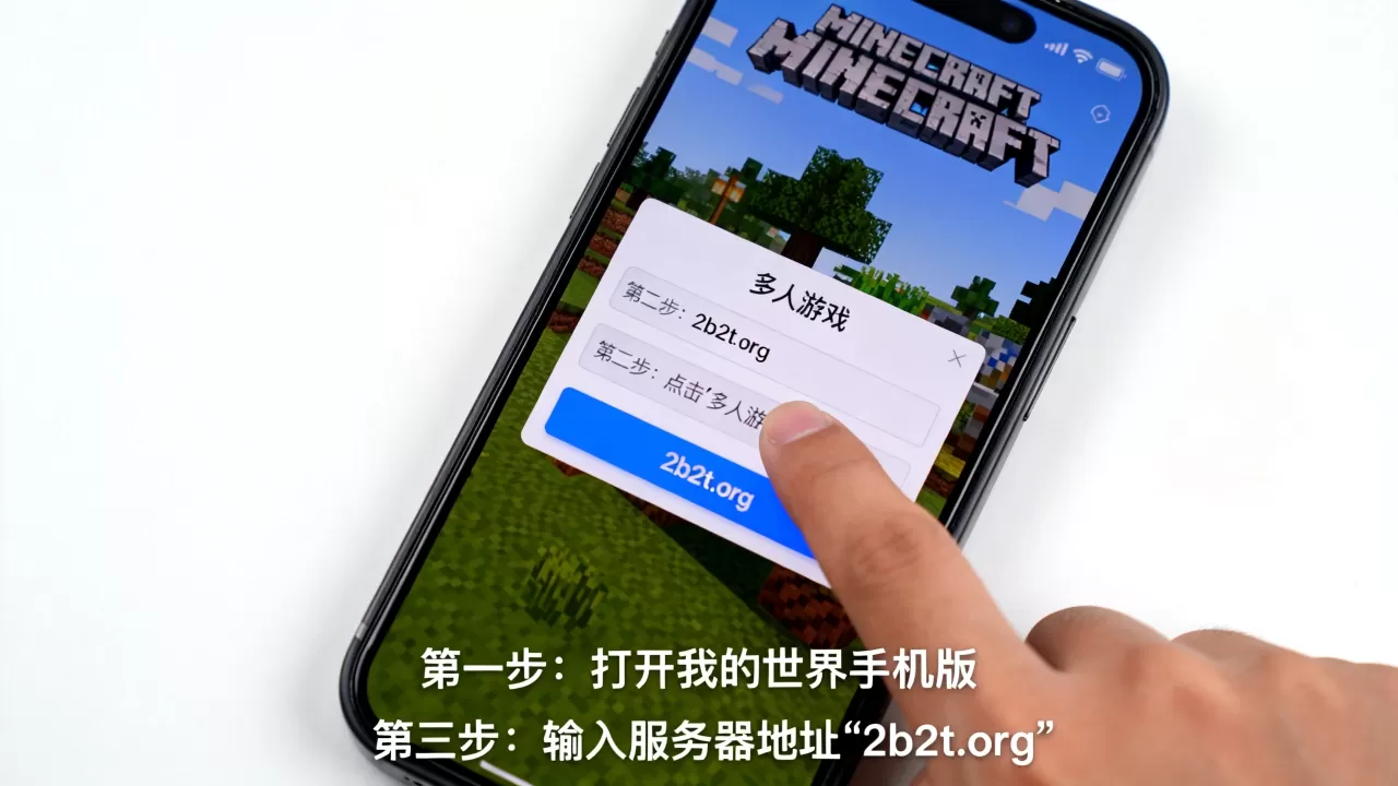 手机版2b2t服务器怎么进入?,具体步骤是什么? 手机版2b2t服务器怎么进入?,具体步骤是什么?