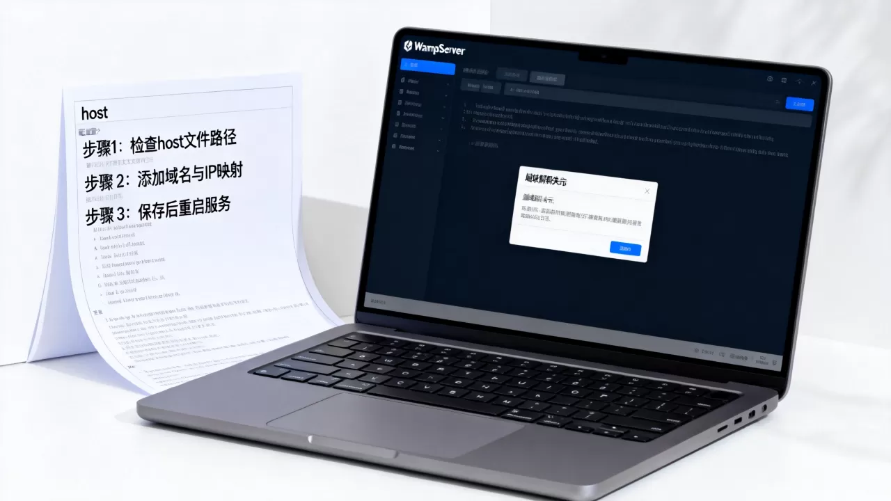 wamp域名解析失败怎么解决,本地host文件如何配置? wamp域名解析失败怎么解决,本地host文件如何配置?