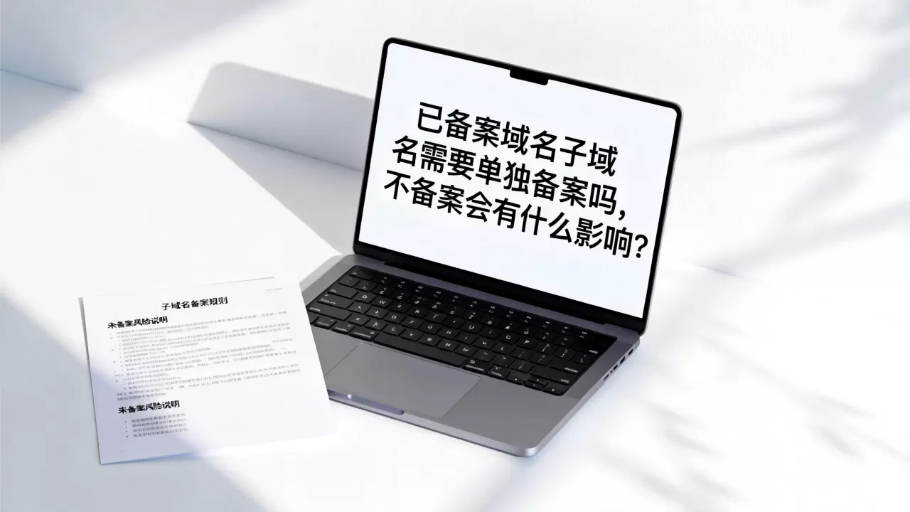 已备案域名子域名需要单独备案吗,不备案会有什么影响? 已备案域名子域名需要单独备案吗,不备案会有什么影响?