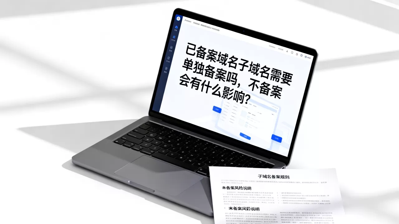 已备案域名子域名需要单独备案吗,不备案会有什么影响? 已备案域名子域名需要单独备案吗,不备案会有什么影响?