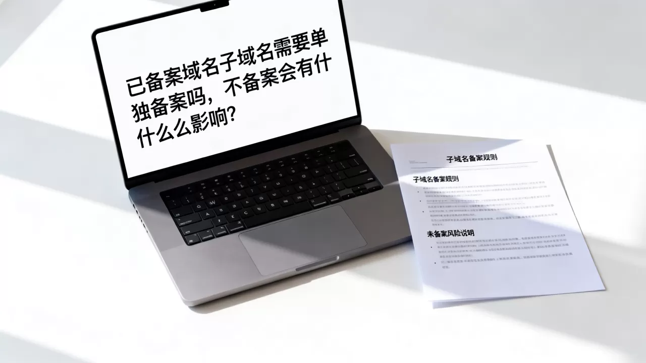 已备案域名子域名需要单独备案吗,不备案会有什么影响? 已备案域名子域名需要单独备案吗,不备案会有什么影响?