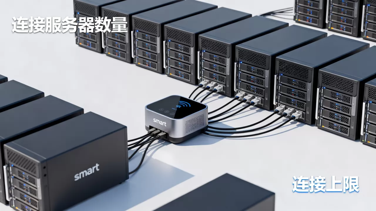 一个smart到底能主动连接多少服务器,连接上限是多少? 一个smart到底能主动连接多少服务器,连接上限是多少?