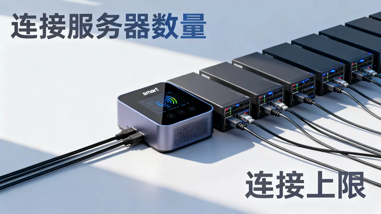 一个smart到底能主动连接多少服务器,连接上限是多少? 一个smart到底能主动连接多少服务器,连接上限是多少?