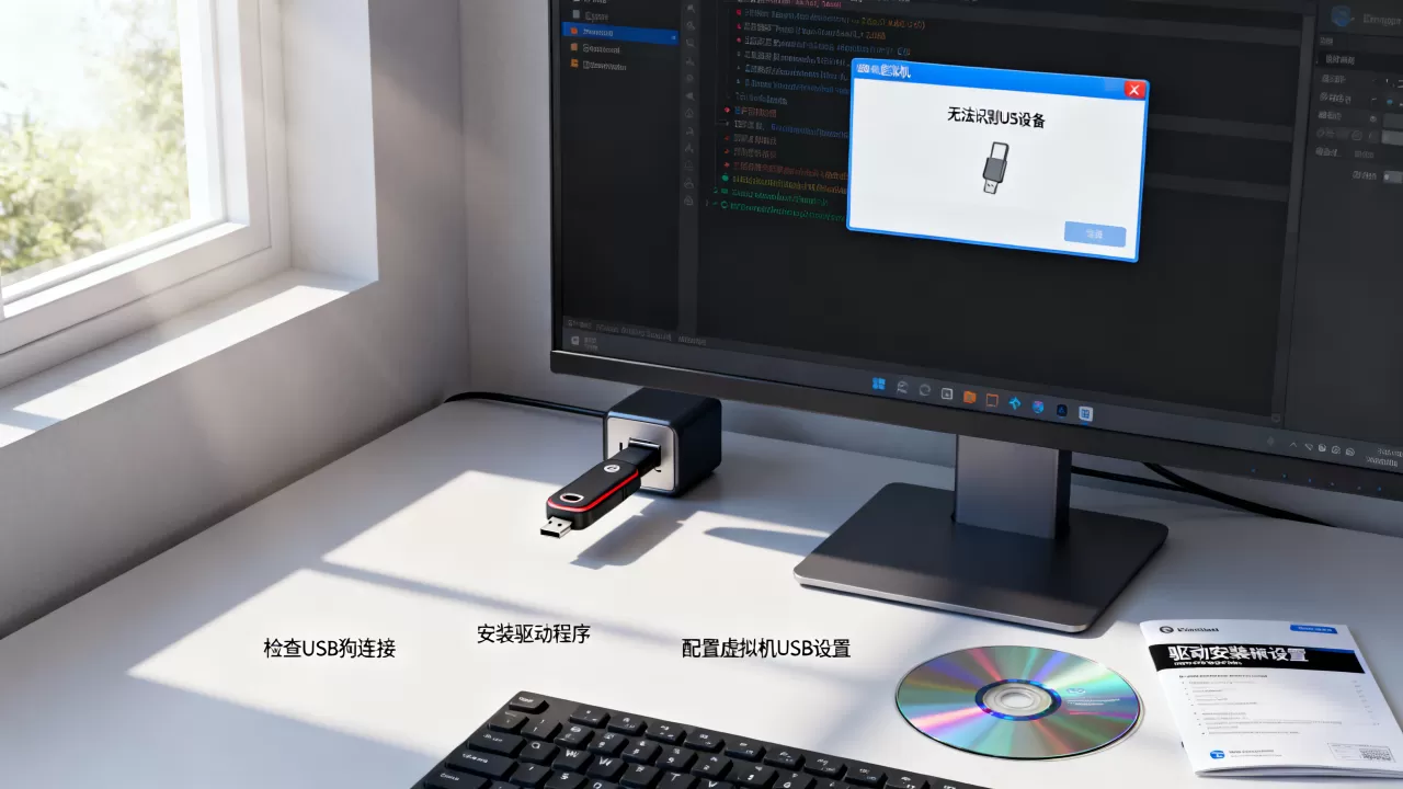 虚拟机无法识别USB狗怎么处理?,驱动安装配置方法是什么? 虚拟机无法识别USB狗怎么处理?,驱动安装配置方法是什么?