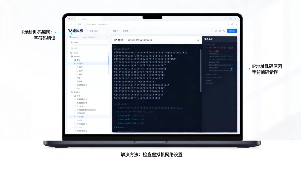 虚拟机IP地址显示乱码是什么原因,怎么解决? 虚拟机IP地址显示乱码是什么原因,怎么解决?
