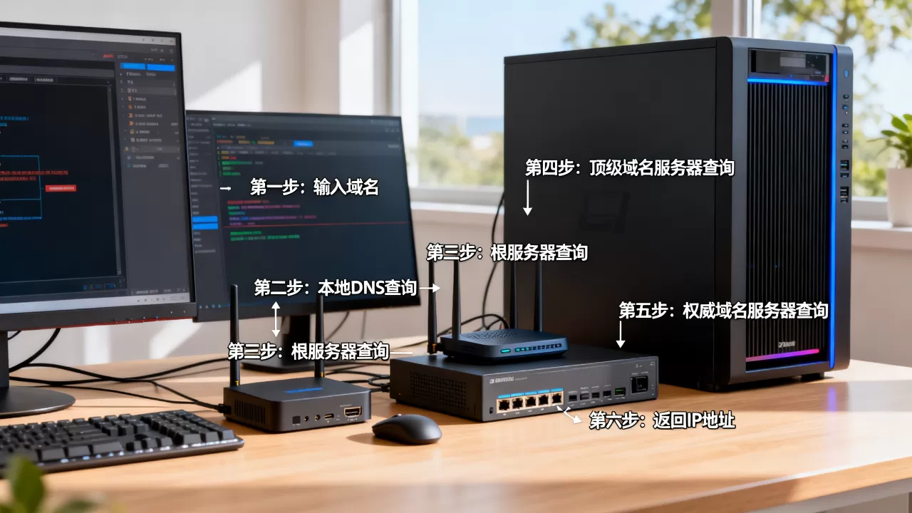 举例说明域名解析是如何一步步完成的?,具体步骤有哪些? 举例说明域名解析是如何一步步完成的?,具体步骤有哪些?