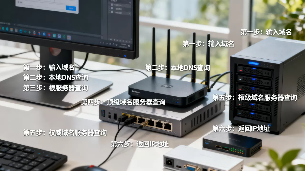 举例说明域名解析是如何一步步完成的?,具体步骤有哪些? 举例说明域名解析是如何一步步完成的?,具体步骤有哪些?