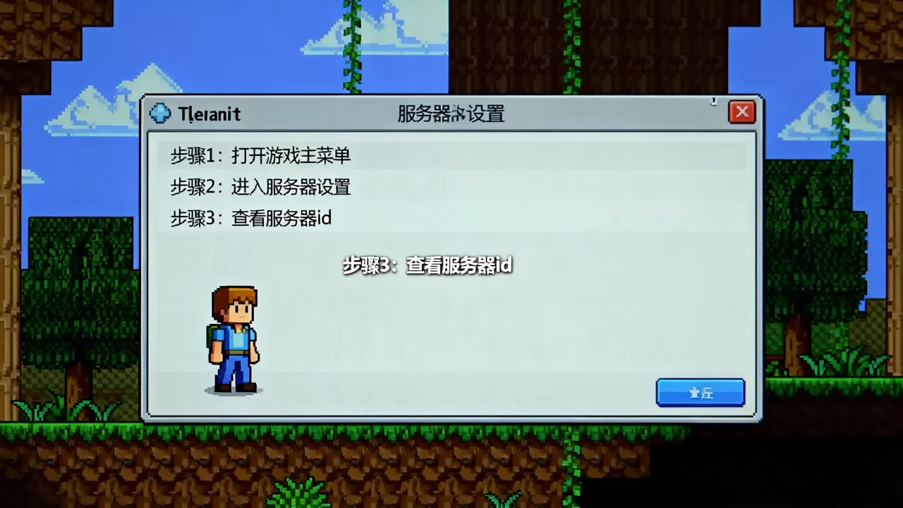 泰拉瑞亚如何快速查看自己的服务器id,具体步骤是什么 泰拉瑞亚如何快速查看自己的服务器id,具体步骤是什么