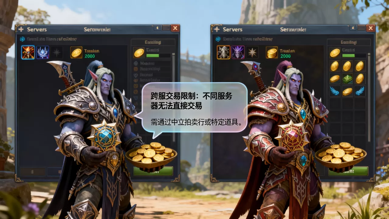 魔兽不在同一服务器能交易吗,跨服交易有什么限制 魔兽不在同一服务器能交易吗,跨服交易有什么限制