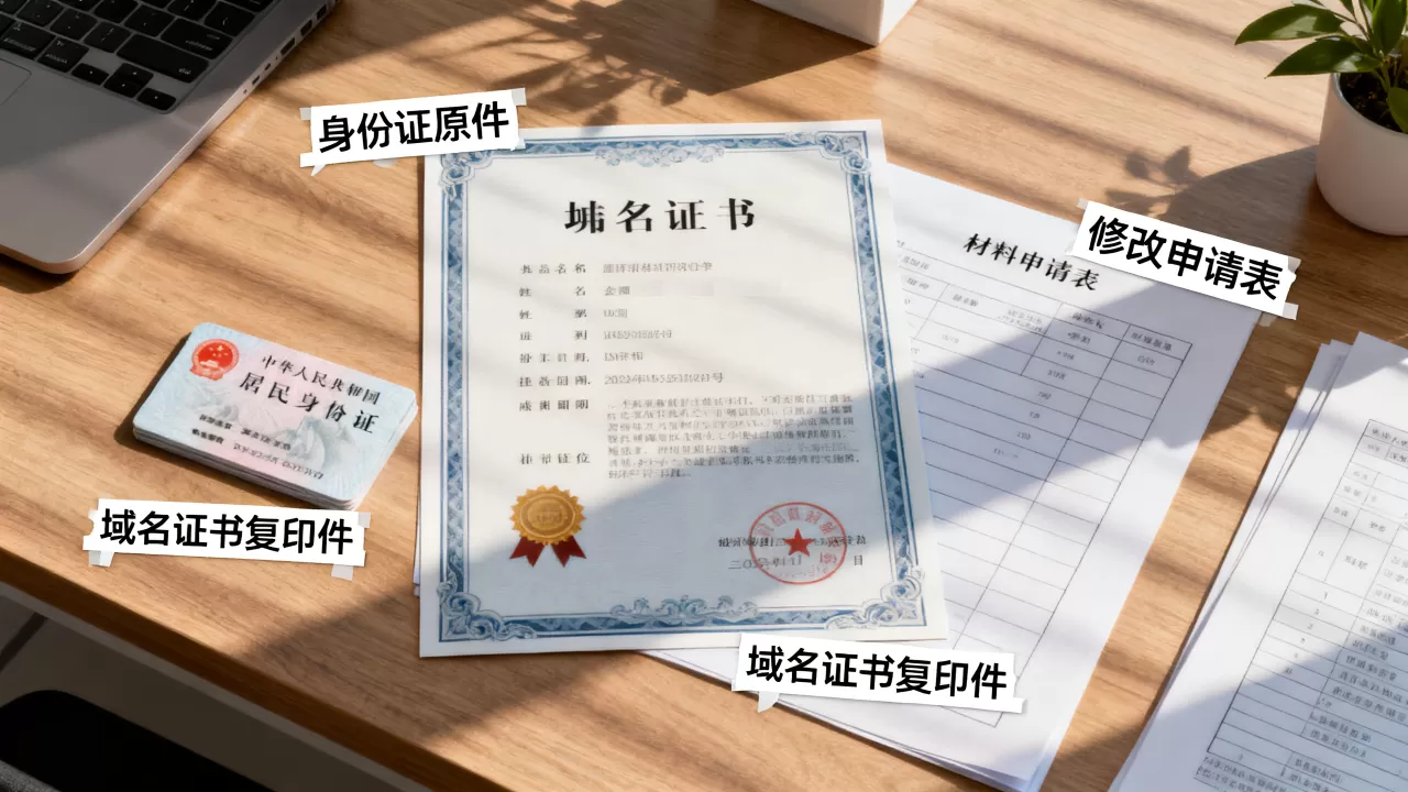 域名证书注册人信息怎么改,需要什么材料? 域名证书注册人信息怎么改,需要什么材料?