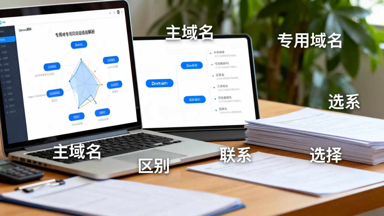 专用域名和主域名到底有什么区别和联系,怎么选择? 专用域名和主域名到底有什么区别和联系,怎么选择?