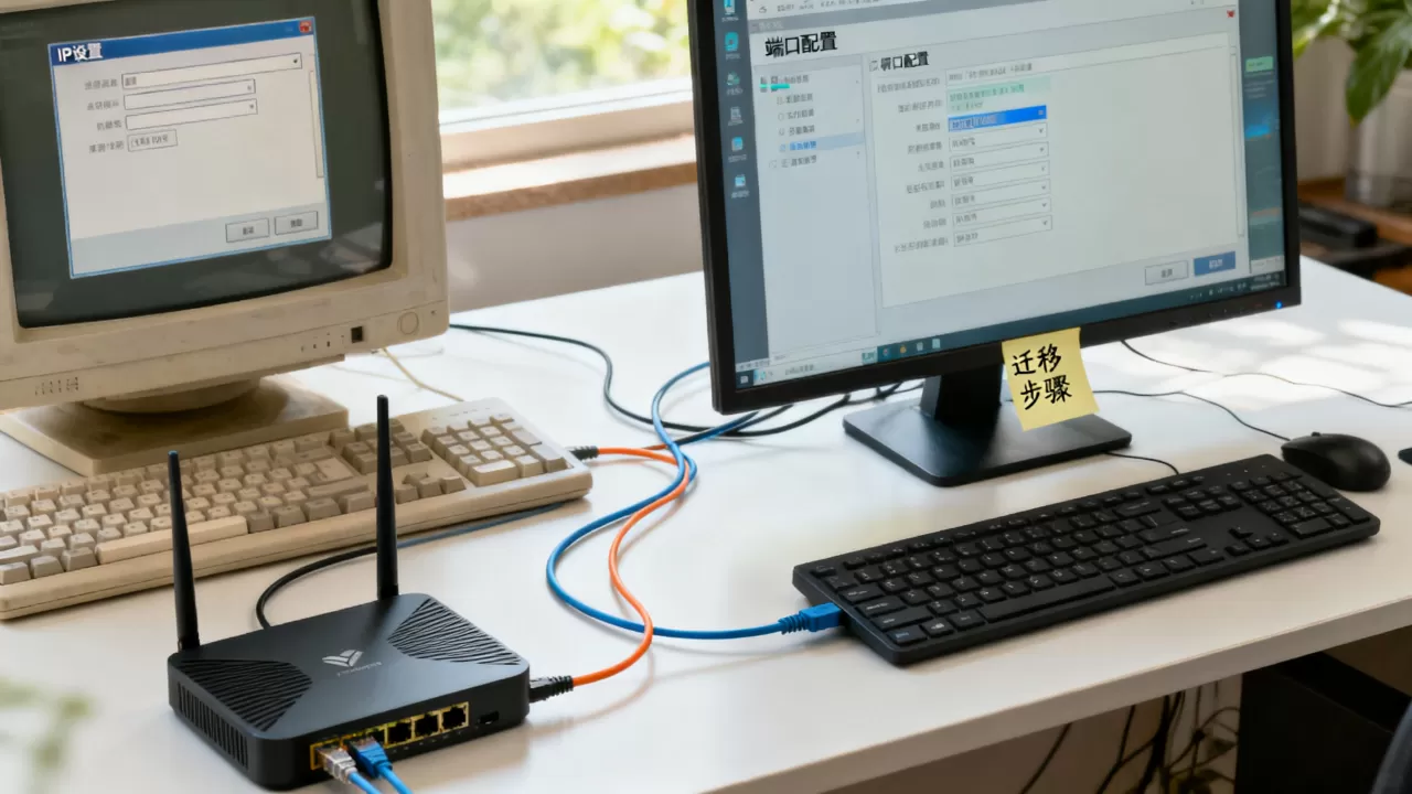 旧机迁新机怎样才能保证IP与端口不变?,有什么技巧? 旧机迁新机怎样才能保证IP与端口不变?,有什么技巧?