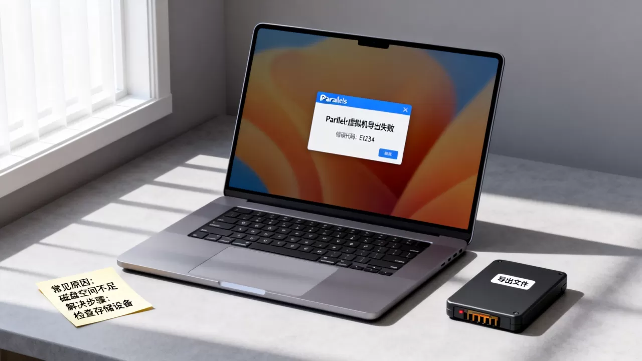 Parallels虚拟机导出失败怎么解决,常见原因有哪些? Parallels虚拟机导出失败怎么解决,常见原因有哪些?