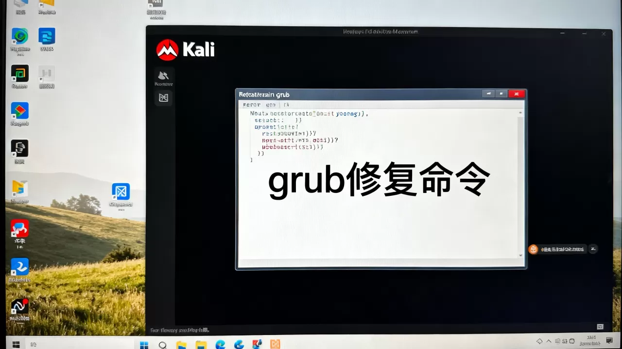 kali虚拟机grub怎么修复?,系统无法启动怎么办? kali虚拟机grub怎么修复?,系统无法启动怎么办?