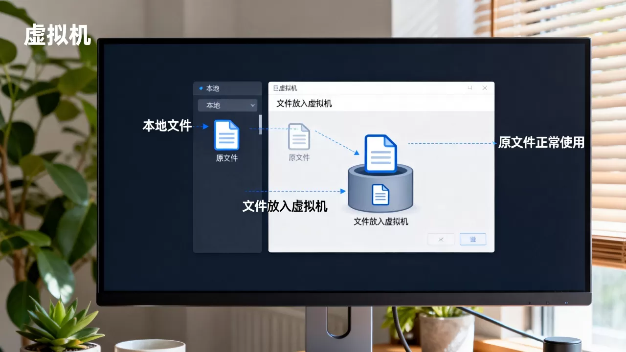 文件放进虚拟机后,原文件还能正常用吗,会不会损坏? 文件放进虚拟机后,原文件还能正常用吗,会不会损坏?