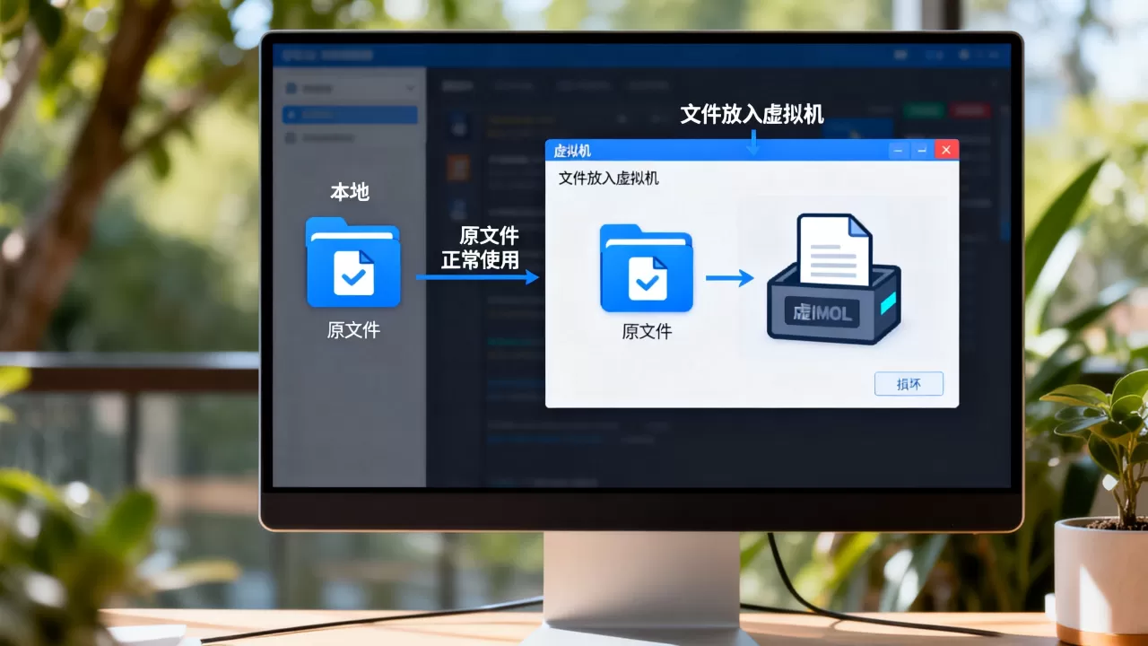 文件放进虚拟机后,原文件还能正常用吗,会不会损坏? 文件放进虚拟机后,原文件还能正常用吗,会不会损坏?