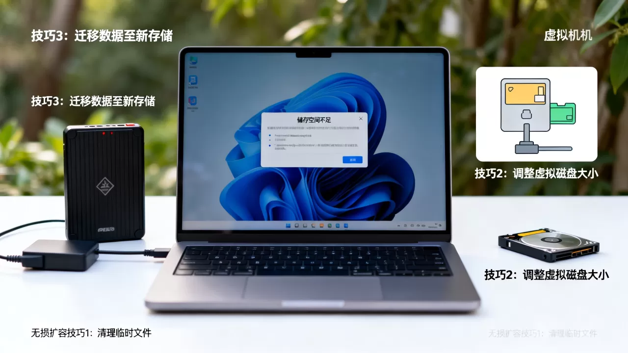 虚拟机储存大小不够用怎么办?教你3个无损扩容技巧 虚拟机储存大小不够用怎么办?教你3个无损扩容技巧