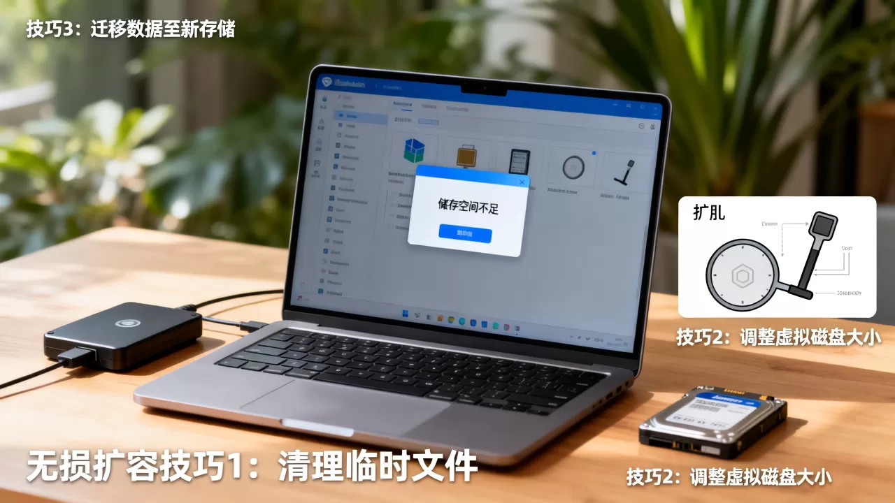 虚拟机储存大小不够用怎么办?教你3个无损扩容技巧 虚拟机储存大小不够用怎么办?教你3个无损扩容技巧