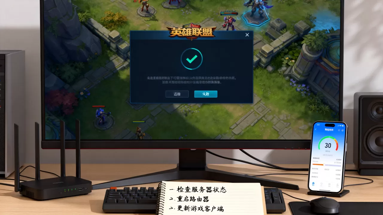 为什么电脑网络正常lol连接服务器失败,怎么办 为什么电脑网络正常lol连接服务器失败,怎么办