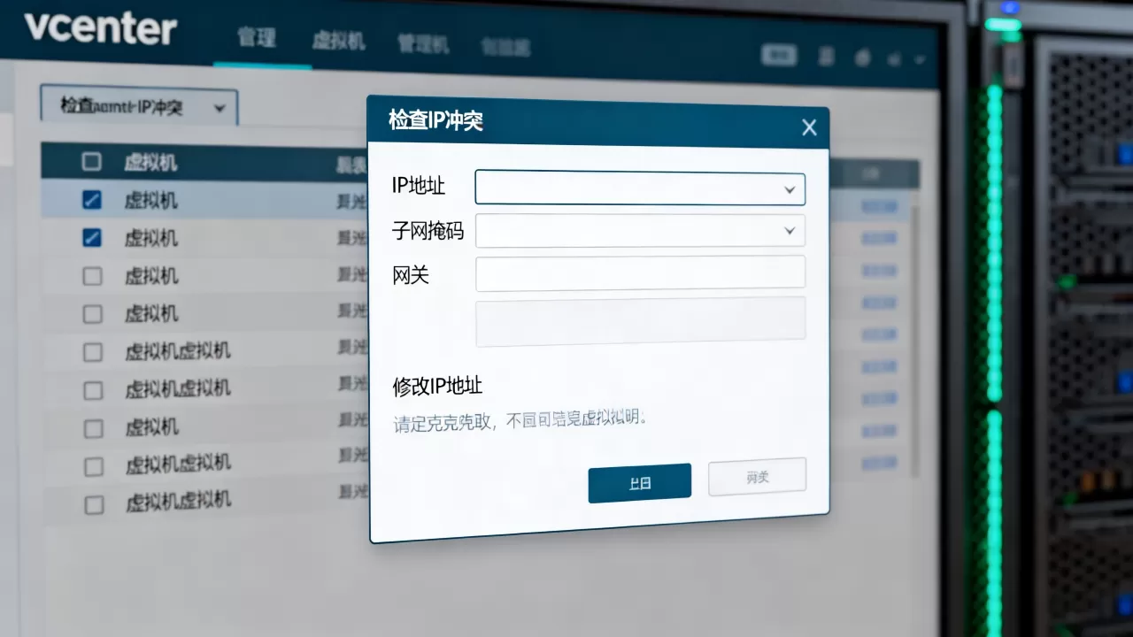 vcenter虚拟机克隆后IP冲突怎么办?,如何修改IP地址? vcenter虚拟机克隆后IP冲突怎么办?,如何修改IP地址?