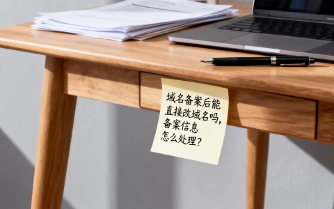 域名备案后能直接改域名吗，备案信息怎么处理？