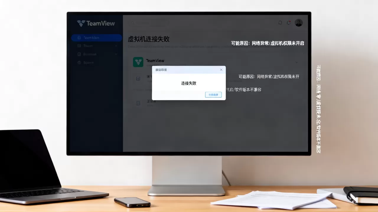TeamViewer连不上虚拟机怎么办,连接失败是什么原因 TeamViewer连不上虚拟机怎么办,连接失败是什么原因