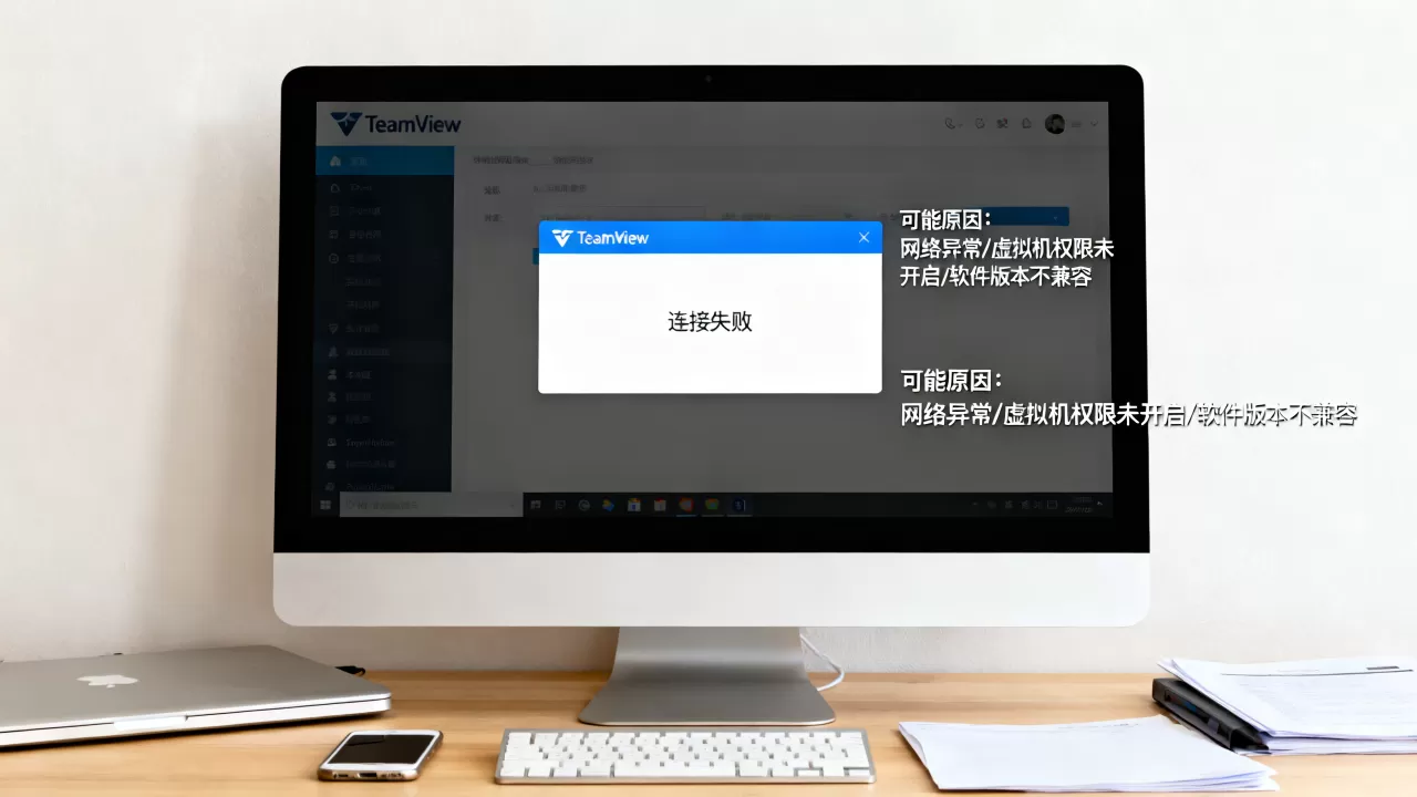 TeamViewer连不上虚拟机怎么办,连接失败是什么原因 TeamViewer连不上虚拟机怎么办,连接失败是什么原因