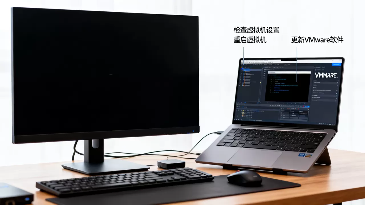 VMware虚拟机突然黑屏怎么办,如何恢复显示? VMware虚拟机突然黑屏怎么办,如何恢复显示?