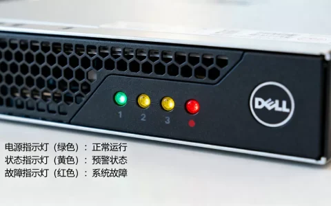 戴尔服务器一共有几个灯，指示灯代表什么意思？