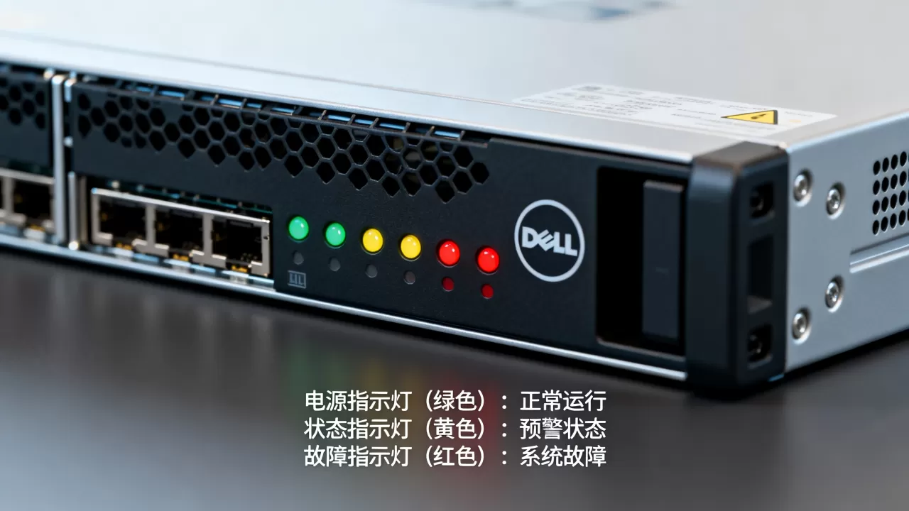 戴尔服务器一共有几个灯,指示灯代表什么意思? 戴尔服务器一共有几个灯,指示灯代表什么意思?