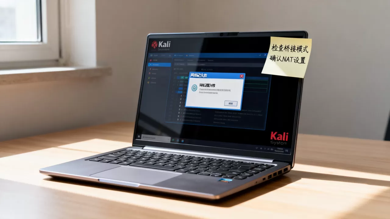 虚拟机加载Kali时网络配置为何失败,无法联网怎么办? 虚拟机加载Kali时网络配置为何失败,无法联网怎么办?