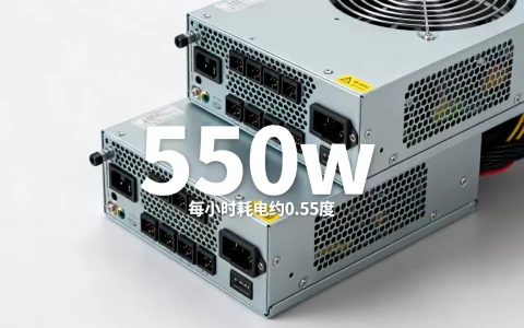 服务器双电源550w功率是多少，每小时耗电多少？