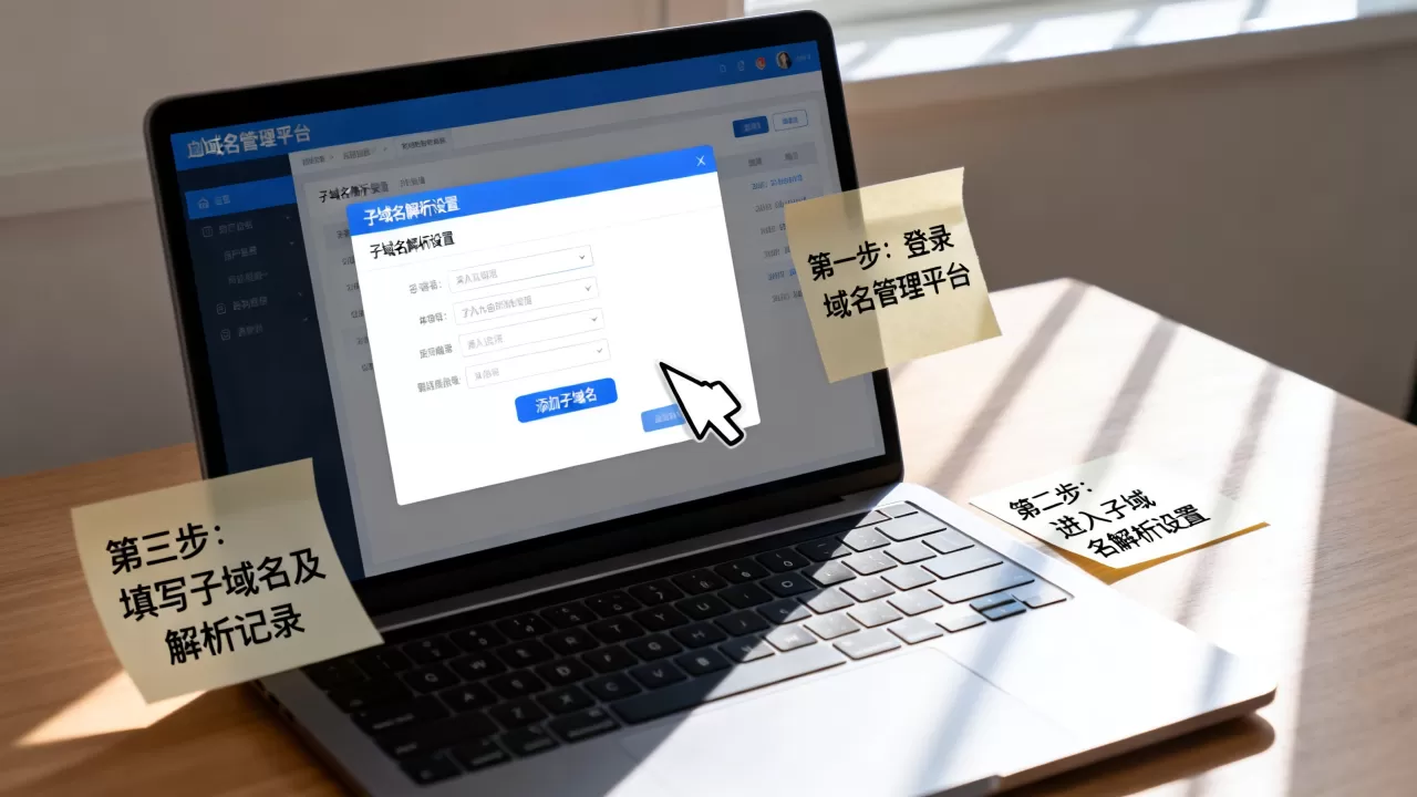 如何在域名下添加子域名?子域名解析设置方法, 如何在域名下添加子域名?子域名解析设置方法,