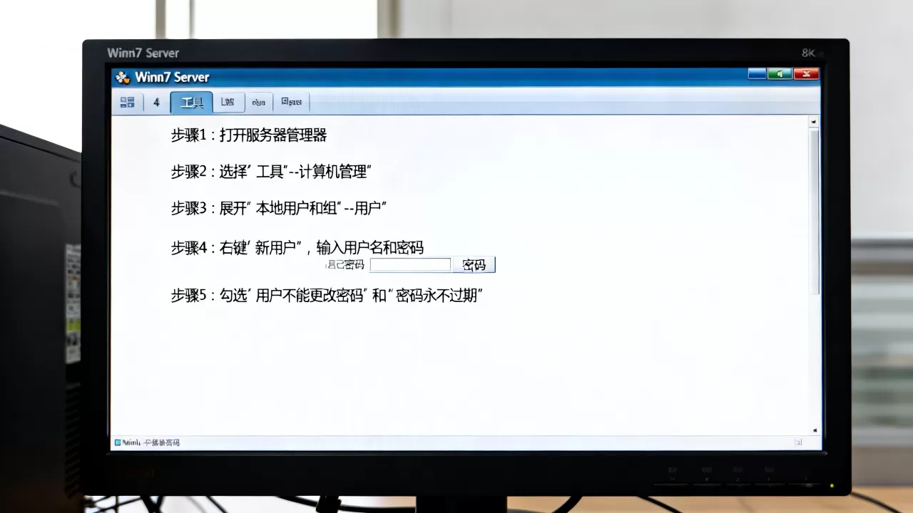 win7服务器如何添加用户和密码,有哪些设置步骤? win7服务器如何添加用户和密码,有哪些设置步骤?
