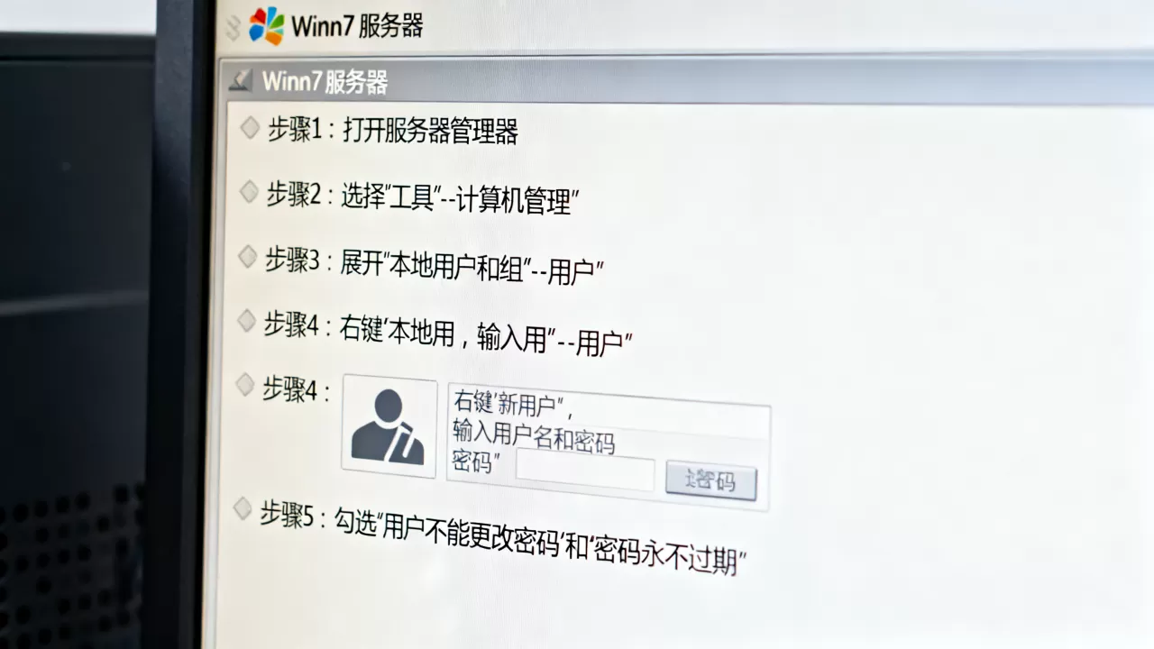 win7服务器如何添加用户和密码,有哪些设置步骤? win7服务器如何添加用户和密码,有哪些设置步骤?